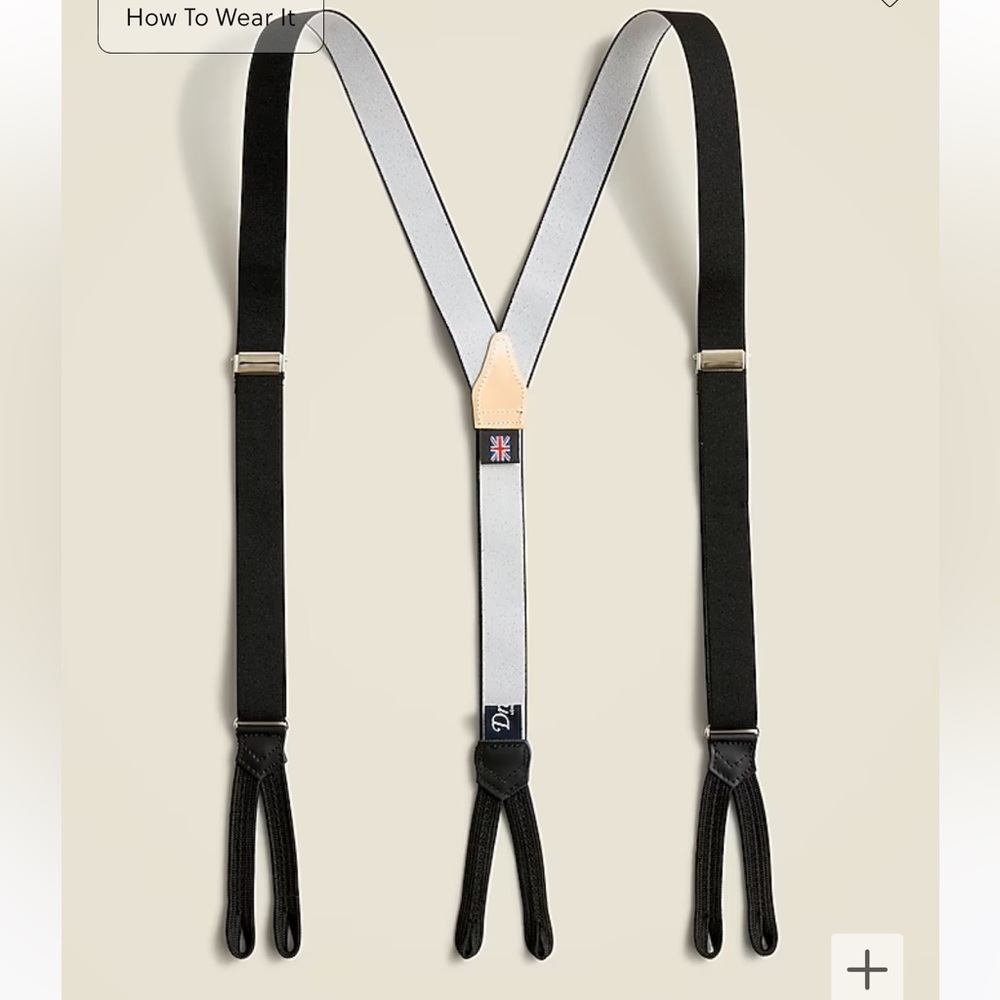 Men’s suspenders - black